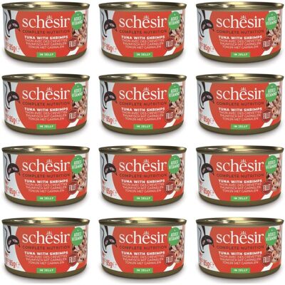 Schesir Thunfisch Mit Garnelen in Gelatine - Katzenfutter Schesir Thunfisch Mit Garnelen in Gelatine - Katzenfutter