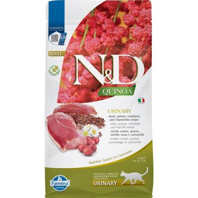 FARMINA N&D Quinoa Urinary Trockenfutter mit Ente und Quinoa für Harnwege adulte Katzen 50 g FARMINA N&D Quinoa Urinary Trockenfutter mit Ente und Quinoa für Harnwege adulte Katzen 50 g