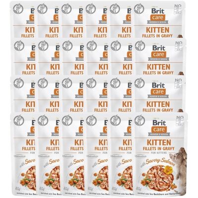 BRIT CARE Kitten Lachsfilets in Soße - Nassfutter BRIT CARE Kitten Lachsfilets in Soße - Nassfutter