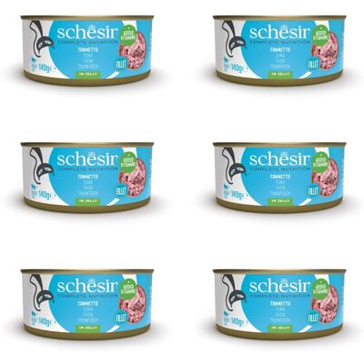 SCHESIR Nassfutter mit Thunfisch für adulte Katzen 6x140g SCHESIR Nassfutter mit Thunfisch für adulte Katzen 6x140g
