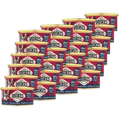 VOSKES Jelly Tuna with Grouper Nassfutter mit Thunfisch und Zackenbarsch in Gelee für Katzen 24x85 g VOSKES Jelly Tuna with Grouper Nassfutter mit Thunfisch und Zackenbarsch in Gelee für Katzen 24x85 g