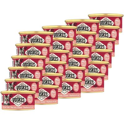 VOSKES Nassfutter mit Thunfisch und Lachs in Gelee für Katzen 24x85 g VOSKES Nassfutter mit Thunfisch und Lachs in Gelee für Katzen 24x85 g