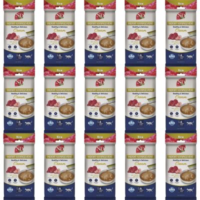 FARMINA N&D Quinoa Cat Weight Management cremiger Snack mit Huhn und Thunfisch für übergewichtige Katzen 15x60 g FARMINA N&D Quinoa Cat Weight Management cremiger Snack mit Huhn und Thunfisch für übergewichtige Katzen 15x60 g