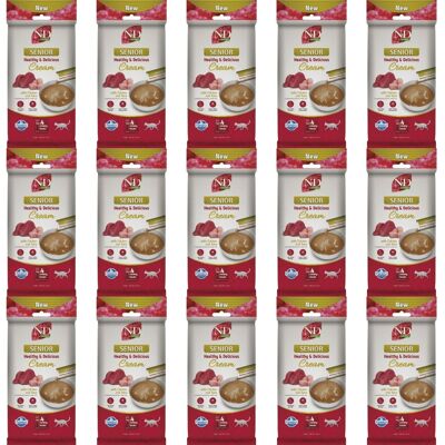FARMINA N&D Quinoa Cat Senior cremiger Snack mit Huhn und Thunfisch für ältere Katzen 15x60 g FARMINA N&D Quinoa Cat Senior cremiger Snack mit Huhn und Thunfisch für ältere Katzen 15x60 g