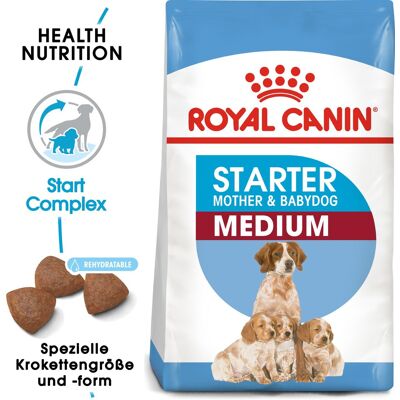 Royal Canin Größe Gesundheitsnahrung Hund Starter Mutter & Welpe Medium Trockenfutter - 4kg Royal Canin Größe Gesundheitsnahrung Hund Starter Mutter & Welpe Medium Trockenfutter - 4kg
