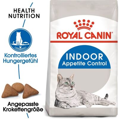 8IN1 ROYAL CANIN INDOOR Appetite Control Trockenfutter für übergewichtige Wohnungskatzen 2 kg 8IN1 ROYAL CANIN INDOOR Appetite Control Trockenfutter für übergewichtige Wohnungskatzen 2 kg