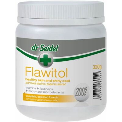 DR SEIDEL Flawitol für Hunde mit Hautproblemen 200 Tabletten DR SEIDEL Flawitol für Hunde mit Hautproblemen 200 Tabletten