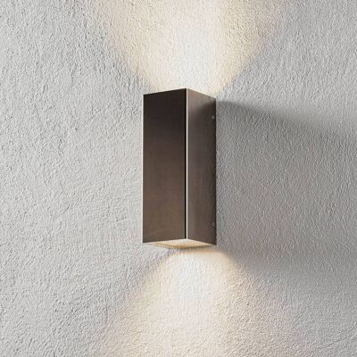LCD Außenwandleuchte SENTA, chrom / silber, Edelstahl, Modern, Wandlampe LCD Außenwandleuchte SENTA, chrom / silber, Edelstahl, Modern, Wandlampe