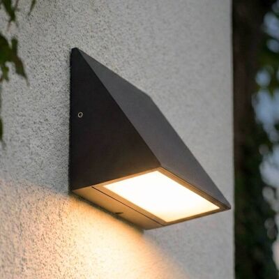 LED Außenwandleuchte Triava Lindby, schwarz, Aluminium, Modern LED Außenwandleuchte Triava Lindby, schwarz, Aluminium, Modern