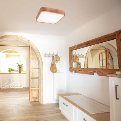 Deckenleuchte Gaspar Envostar, dimmbar, Holz hell, für Wohn- / Esszimmer, Holz, Skandinavisch Deckenleuchte Gaspar Envostar, dimmbar, Holz hell, für Wohn- / Esszimmer, Holz, Skandinavisch