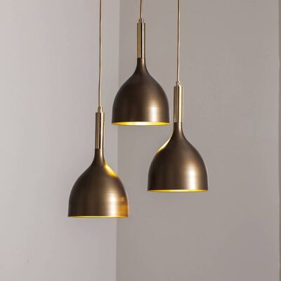 Hängeleuchte Noak Luminex, dimmbar, alu / grau / zink, für Wohn- / Esszimmer, Metall Hängeleuchte Noak Luminex, dimmbar, alu / grau / zink, für Wohn- / Esszimmer, Metall