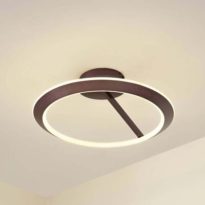 LED Deckenleuchte Eldra Lucande, dimmbar, braun / rost, für Wohn- / Esszimmer, Metall, Modern LED Deckenleuchte Eldra Lucande, dimmbar, braun / rost, für Wohn- / Esszimmer, Metall, Modern