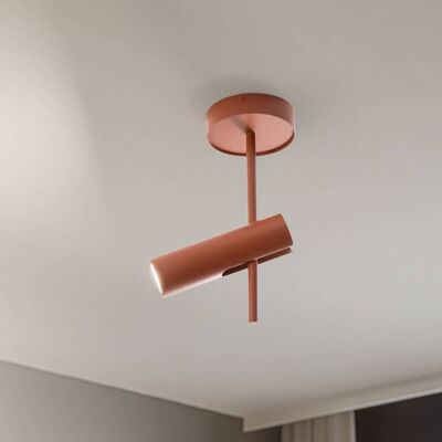 Deckenspot Leda 1, ziegelrot, 1-flammig, Höhe 34 cm 1 SIGMA, dimmbar, rot, für Wohn- / Esszimmer, Metall, Modern Deckenspot Leda 1, ziegelrot, 1-flammig, Höhe 34 cm 1 SIGMA, dimmbar, rot, für Wohn- / Esszimmer, Metall, Modern