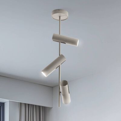 Deckenspot Leda 3, taupe, 3-flammig, Stahl, GU10, Höhe 76 cm 3 SIGMA, dimmbar, creme / amber, für Wohn- / Esszimmer, Metall, Modern Deckenspot Leda 3, taupe, 3-flammig, Stahl, GU10, Höhe 76 cm 3 SIGMA, dimmbar, creme / amber, für Wohn- / Esszimmer, Metall, Modern