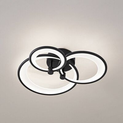 LED Deckenleuchte Sorma Lindby, dimmbar, schwarz, für Wohn- / Esszimmer, Metall, Modern LED Deckenleuchte Sorma Lindby, dimmbar, schwarz, für Wohn- / Esszimmer, Metall, Modern