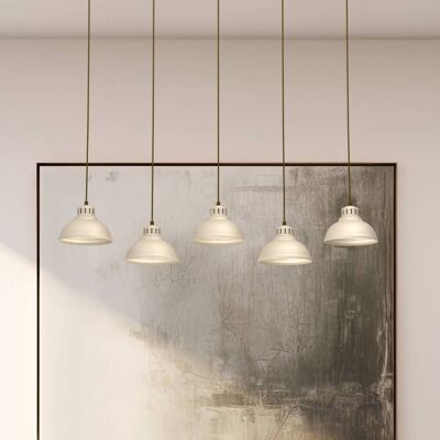 Hängeleuchte Sven Luminex, dimmbar, creme / amber, für Wohn- / Esszimmer, Metall, Industrielles Design Hängeleuchte Sven Luminex, dimmbar, creme / amber, für Wohn- / Esszimmer, Metall, Industrielles Design