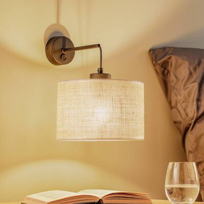 TK Lighting Jute Wandleuchte - Natürlicher Juteschirm - Wandleuchte TK Lighting Jute Wandleuchte - Natürlicher Juteschirm - Wandleuchte