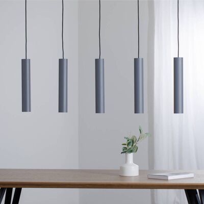 Hängeleuchte Brenta Argon, dimmbar, alu / grau / zink, für Wohn- / Esszimmer, Metall, Modern Hängeleuchte Brenta Argon, dimmbar, alu / grau / zink, für Wohn- / Esszimmer, Metall, Modern