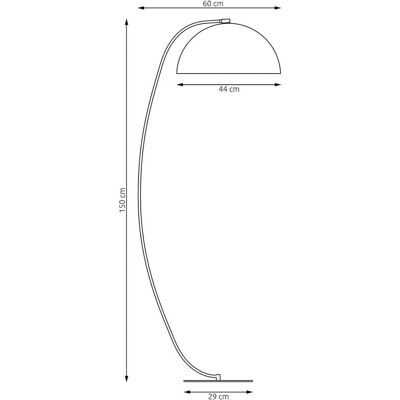 Stehlampe Arcos EMIBIG LIGHTING, weiß / opal, für Wohn- / Esszimmer, Metall, Modern Stehlampe Arcos EMIBIG LIGHTING, weiß / opal, für Wohn- / Esszimmer, Metall, Modern
