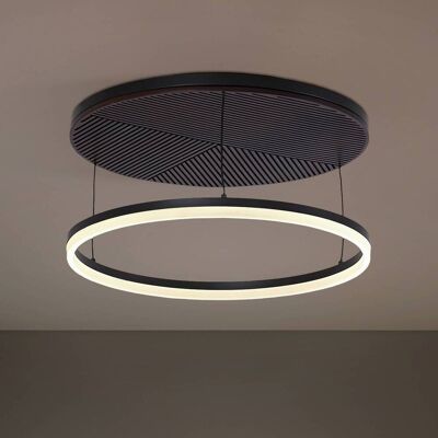 LED Deckenleuchte Orven Lucande, dimmbar, schwarz, für Wohn- / Esszimmer, Metall, Modern LED Deckenleuchte Orven Lucande, dimmbar, schwarz, für Wohn- / Esszimmer, Metall, Modern