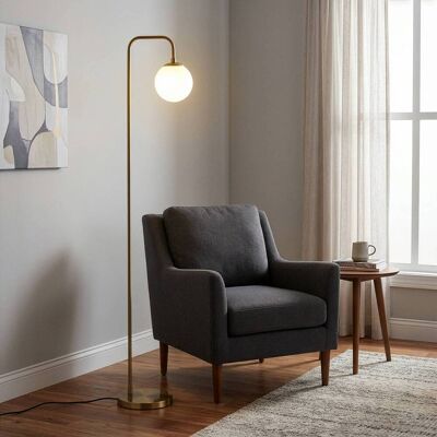 Stehlampe Viran Opviq, messing / gold, für Wohn- / Esszimmer, Metall Stehlampe Viran Opviq, messing / gold, für Wohn- / Esszimmer, Metall