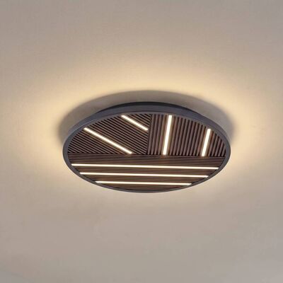 LED Deckenleuchte Orven Lucande, dimmbar, schwarz, für Wohn- / Esszimmer, Metall, Modern LED Deckenleuchte Orven Lucande, dimmbar, schwarz, für Wohn- / Esszimmer, Metall, Modern