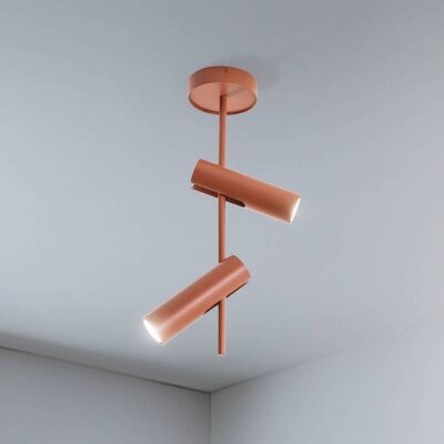 Deckenspot Leda 2, ziegelrot, 2-flammig, Höhe 55 cm 2 SIGMA, dimmbar, rot, für Wohn- / Esszimmer, Metall, Modern Deckenspot Leda 2, ziegelrot, 2-flammig, Höhe 55 cm 2 SIGMA, dimmbar, rot, für Wohn- / Esszimmer, Metall, Modern