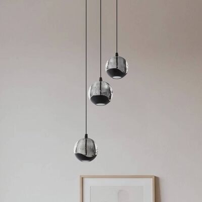 Glas Hängeleuchte Hayley Lucande, klar / transparent, für Wohn- / Esszimmer, Glas, Modern Glas Hängeleuchte Hayley Lucande, klar / transparent, für Wohn- / Esszimmer, Glas, Modern