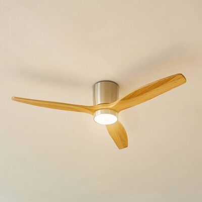 Lucande Faipari - Deckenventilator mit Lampe - Braun Holz Lucande Faipari - Deckenventilator mit Lampe - Braun Holz