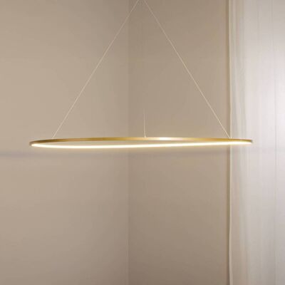 Hängeleuchte Saturno Milagro Lighting, messing / gold, für Wohn- / Esszimmer, Aluminium, Modern Hängeleuchte Saturno Milagro Lighting, messing / gold, für Wohn- / Esszimmer, Aluminium, Modern