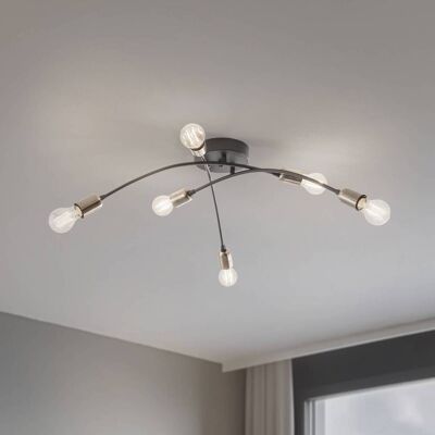Deckenleuchte Banana Opviq, dimmbar, schwarz, für Wohn- / Esszimmer, Metall, Modern Deckenleuchte Banana Opviq, dimmbar, schwarz, für Wohn- / Esszimmer, Metall, Modern