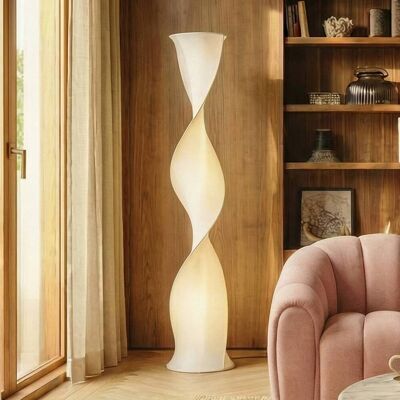 LED Stehlampe Novelle Lucande, dimmbar, weiß / opal, für Wohn- / Esszimmer, Kunststoff, Design LED Stehlampe Novelle Lucande, dimmbar, weiß / opal, für Wohn- / Esszimmer, Kunststoff, Design