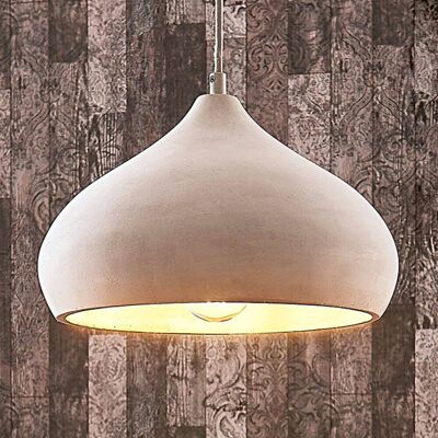Hängeleuchte Morton Lindby, dimmbar, alu / grau / zink, für Wohn- / Esszimmer, Beton, Modern Hängeleuchte Morton Lindby, dimmbar, alu / grau / zink, für Wohn- / Esszimmer, Beton, Modern