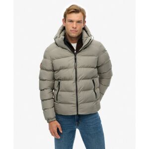 Superdry für Herren. M5011905A Gepolsterte Sportjacke grünlich grau (S), Lässig, Recyceltes Polyester, Nachhaltig Superdry für Herren. M5011905A Gepolsterte Sportjacke grünlich grau (S), Lässig, Recyceltes Polyester, Nachhaltig
