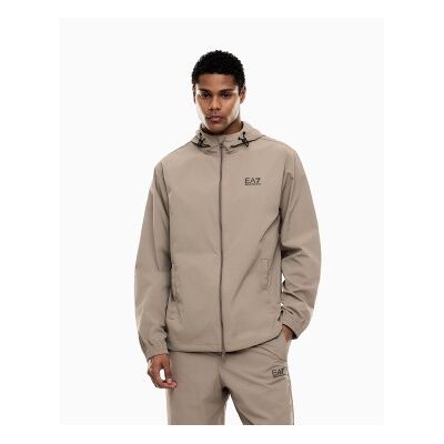 EA7 für Herren. 7M001283_AF13190 Core Identity Regular Jacke beige (3XL), Lässig, Sportlich, Polyamid EA7 für Herren. 7M001283_AF13190 Core Identity Regular Jacke beige (3XL), Lässig, Sportlich, Polyamid
