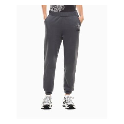 EA7 für Damen. 7W001001_AF20758 Graphic Series Jogginghose aus grauer Baumwollmischung (S), Lässig, Baumwolle EA7 für Damen. 7W001001_AF20758 Graphic Series Jogginghose aus grauer Baumwollmischung (S), Lässig, Baumwolle