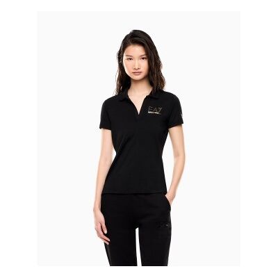 EA7 Damen Polo - Schwarz EA7 Damen Polo - Schwarz