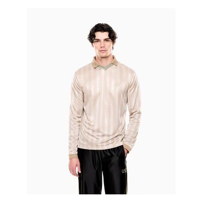 EA7 für Herren. 7M001299_AF21799 Polo Fußball weiß (S), Lässig, Polyester, Langarm EA7 für Herren. 7M001299_AF21799 Polo Fußball weiß (S), Lässig, Polyester, Langarm