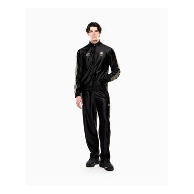 EA7 für Herren. 7M001613_AF21688 Schwarzer Soccer-Trainingsanzug (L), Lässig, Sportlich, Polyester, Langarm EA7 für Herren. 7M001613_AF21688 Schwarzer Soccer-Trainingsanzug (L), Lässig, Sportlich, Polyester, Langarm