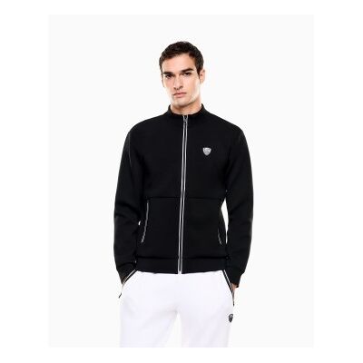 EA7 für Herren. 8NPM19_PJ4EZ Zug Premium Shield Sweatshirt schwarz (XS), Lässig, Sportlich, Baumwolle, Langarm EA7 für Herren. 8NPM19_PJ4EZ Zug Premium Shield Sweatshirt schwarz (XS), Lässig, Sportlich, Baumwolle, Langarm