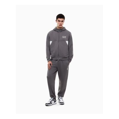 EA7 für Herren. 7M001611_AF12451 Sommer-Block-Trainingsanzug Grau (L), Lässig, Sportlich, Baumwolle, Langarm EA7 für Herren. 7M001611_AF12451 Sommer-Block-Trainingsanzug Grau (L), Lässig, Sportlich, Baumwolle, Langarm