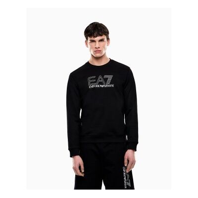 EA7 für Herren. 7M001312_AF13512 Visibility Sweatshirt M Schwarz (XXS), Lässig, Sportlich, Baumwolle EA7 für Herren. 7M001312_AF13512 Visibility Sweatshirt M Schwarz (XXS), Lässig, Sportlich, Baumwolle