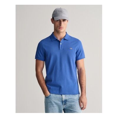Gant für Herren. 2210 Piqué-Poloshirt Regular Fit Shield blau (S), Lässig, Baumwolle, Kurzarm Gant für Herren. 2210 Piqué-Poloshirt Regular Fit Shield blau (S), Lässig, Baumwolle, Kurzarm