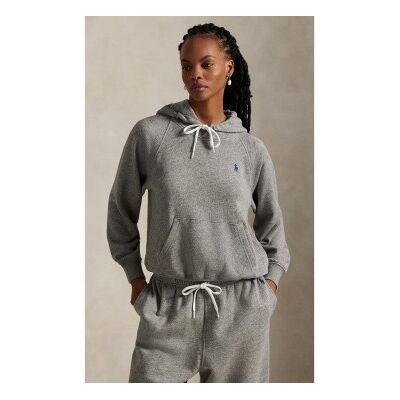 Polo Ralph Lauren für Damen. 211971691001 Leichter Fleece-Kapuzenpullover grau (XL), Lässig, Baumwolle, Langarm Polo Ralph Lauren für Damen. 211971691001 Leichter Fleece-Kapuzenpullover grau (XL), Lässig, Baumwolle, Langarm