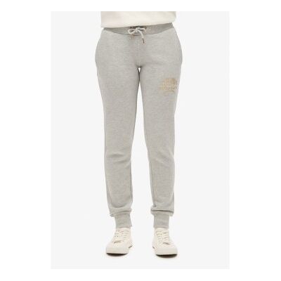 Superdry für Damen. W7011093A Jogginghose mit Metallic-Logo Luxe grau (L), Lässig, Sportlich, Baumwolle, Multisport, Nachhaltig Superdry für Damen. W7011093A Jogginghose mit Metallic-Logo Luxe grau (L), Lässig, Sportlich, Baumwolle, Multisport, Nachhaltig