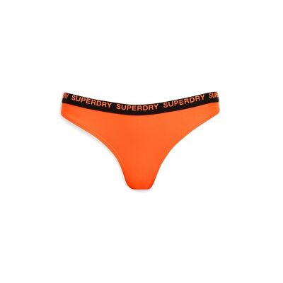 Superdry für Damen. W3010390A Dehnbare Bikinihose in kräftigem Orange (S), Strandbekleidung, Recyceltes Polyester, Nachhaltig Superdry für Damen. W3010390A Dehnbare Bikinihose in kräftigem Orange (S), Strandbekleidung, Recyceltes Polyester, Nachhaltig