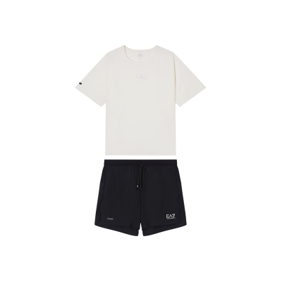 EA7 für Herren. 7M001372_AF13561 Ventus+ Set weiß, schwarz (M), Lässig, Sportlich, Polyester, Kurzarm EA7 für Herren. 7M001372_AF13561 Ventus+ Set weiß, schwarz (M), Lässig, Sportlich, Polyester, Kurzarm