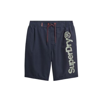 Superdry für Herren. M3010224A Klassischer Badeanzug marineblau (M), Strandbekleidung, Polyester Superdry für Herren. M3010224A Klassischer Badeanzug marineblau (M), Strandbekleidung, Polyester