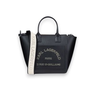 Karl Lagerfeld für Damen. B3W30093 Kleine Daily Tote-Tasche mit schwarzer Tasche (OSFA), Lässig, Leder Karl Lagerfeld für Damen. B3W30093 Kleine Daily Tote-Tasche mit schwarzer Tasche (OSFA), Lässig, Leder