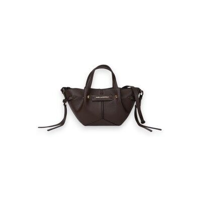 Karl Lagerfeld für Damen. B4W30330 Kleine Tote-Handtasche K/Pierced braun (OSFA), Lässig, Polyurethan Karl Lagerfeld für Damen. B4W30330 Kleine Tote-Handtasche K/Pierced braun (OSFA), Lässig, Polyurethan